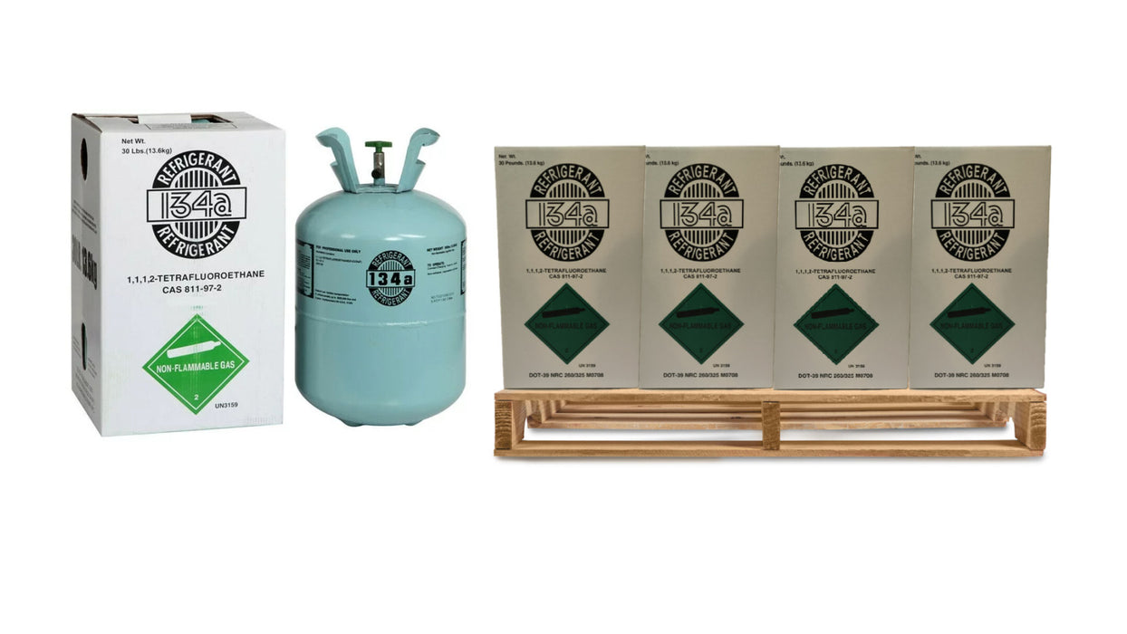 R134A Automotive Refrigerant 10 x 30lb Cylinders FREE FREIGHT!