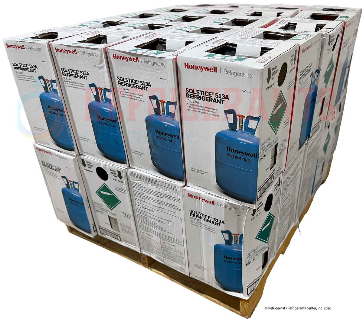 R-513A Full Pallet (40×30 lb) | Honeywell Solstice