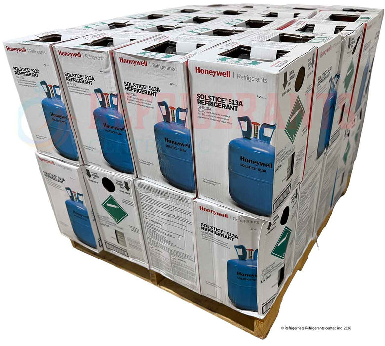 R-513A Refrigerant – Full Pallet (40 × 30 lb) – Genuine Honeywell Solstice®