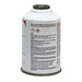 Side view of Honeywell R-1234yf refrigerant can with flammable gas warning symbols and product hazard details.
