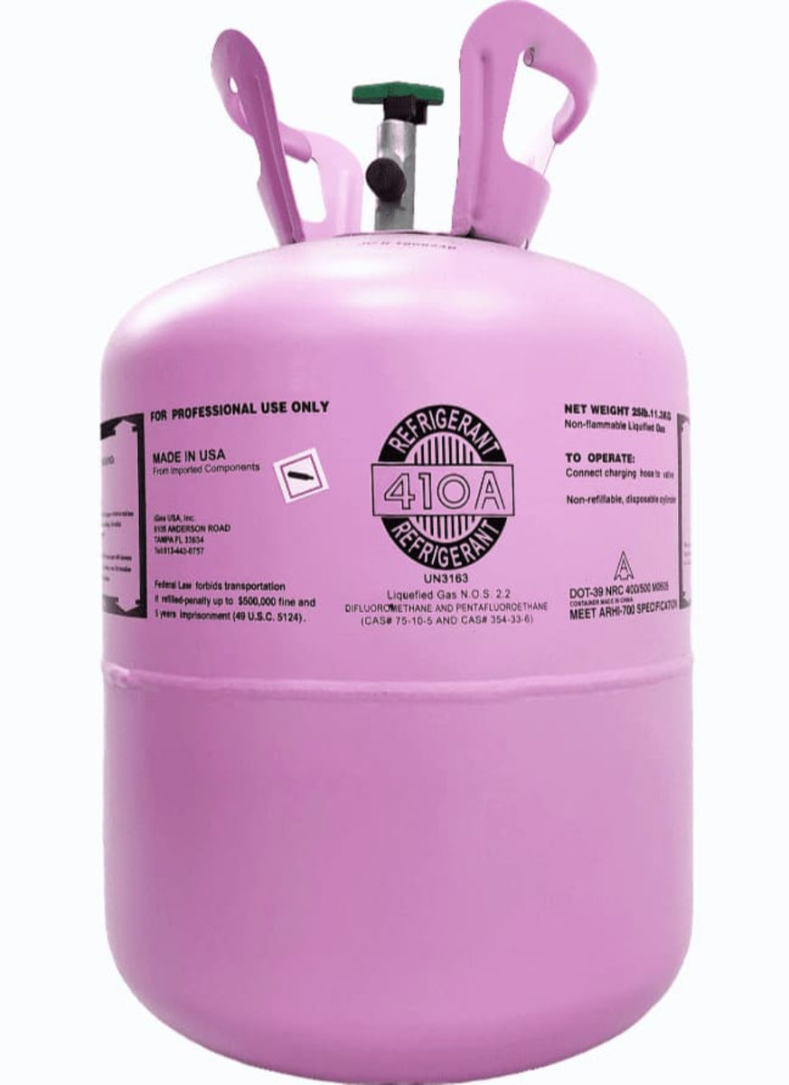 R-410A Refrigerant 25 LB of Gas - Refrigerants Center, inc